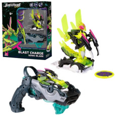 ігровий набір Screechers Wild! S5 L1 V2  Сонік Блейд (запускач-бластер,машинка-трансформер) KS686115