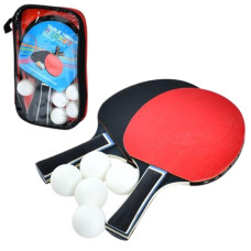 ракетка 2шт. 25см., EVA + гума, 5 кульок 40мм., в чохлі 17х27х4см.  MS 4594  (25)