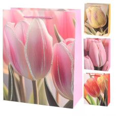 пакет подар. паперовий 30х41,5х12см. "Tulips"  R99665-L  (12/360)