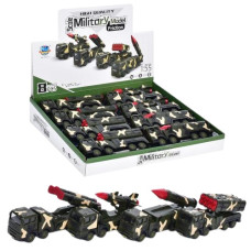 машинка військова 17см. інерц., рухливі деталі, 8шт. в диспл. 37х6,5х30см.  706-21  (72)