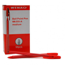 ручка Wenao кульк. червона  WA555-A  (50/4000)