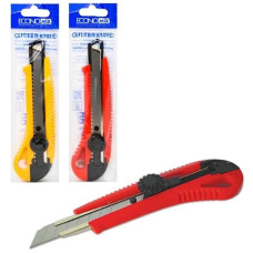ніж универсальний Economix 18мм., мет. направляюча, пласт. корпус  Е40502  (48)