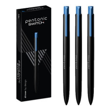 ручка Linc кульк. масл. автом. Pentonic Switch синя 0,7мм.  411958  (10/100/1200)