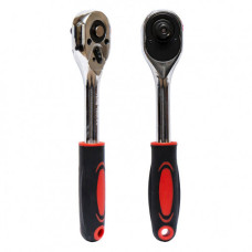 ключ-тріскачка реверсивний з гумовою ручкою 3/4" 20,5см.  729-14/111273  (100)