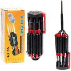 викрутка 8 в 1 з ліхтариком  729-21/111448  (100)