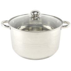 каструля нержав. зі скляною кришкою A-Plus 10,0л.  2171  (12)