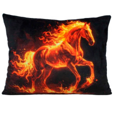 м`яка іграшка Копиця подушка з принтом Кінь 45х36х13см.  00295-65