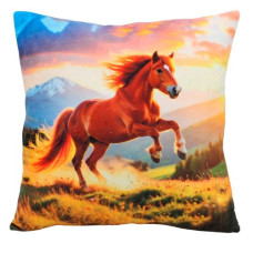 м`яка іграшка Копиця подушка з принтом Кінь 36х36х13см.  00295-66