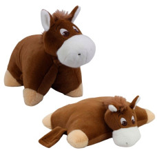 м`яка іграшка Копиця подушка-складушка Кінь 38х26х25см.  00295-64