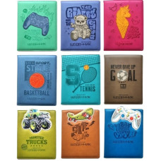 щоденник Мандарин обкл. шкірзам з тисненням зображення + нашивка 16,8х21,3см.  (30/60)