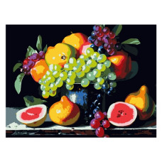 картина за номер. Strateg 30х40см. "Літній фруктовий натюрморт"  FH-27