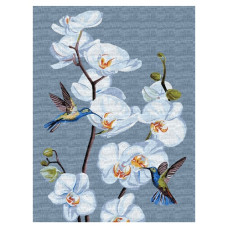 картина за номер. Ідейка 30х40см. "Квітучі орхідеї"  КНО3241