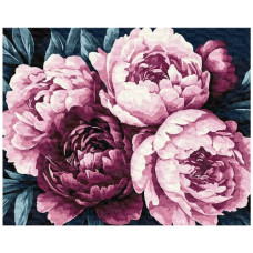 картина за номер. Ідейка 40х50см. "Ніжні пелюстки"  КНО3306