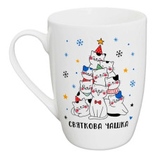 чашка Kvarta 360мл. капучино "Святкова чашка" в подар. кор.  2104  (9)