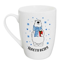 чашка Kvarta 360мл. капучино "Щастя всім" в подар. кор.  2106  (9)