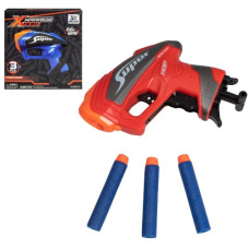 бластер 13,5х4,5х13,5см., 3 м`які кулі, в кор.  JLX7246