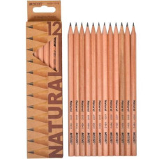 олівець чорнографітний Marco 6000-12CB Natural (НВ)  (12/144/2880)