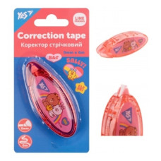 коректор стрічковий YES "Line friends" 5мм.х6м.  340108  (12)