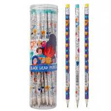 олівець чорнографітний YES Stand with Ukraine трикутний з гумкою в пл. тубі  280627  (36/540/2160)