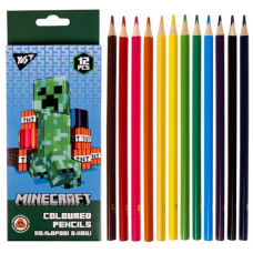 олівці кольор. YES 12кол. Minecraft карт. уп. заточ.  290701  (12/240)