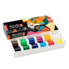 фарби акрилові Arteo ColorCat 12кол.х10мл. матові  322112008