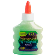 клей для слаймів Zibi люмінесцентний "Світлячок" на PVA-основі салатовий 88мл.  ZB.6115-15  (12/144)