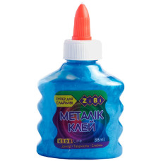 клей для слаймів Zibi металік на PVA-основі синій 88мл.  ZB.6117-02  (12/144)