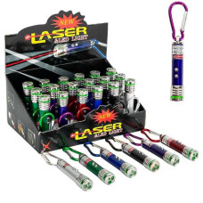 ліхтарик-брелок 7см., з лазером, на 3 батар. AG3  12-13/90062  (24/600)