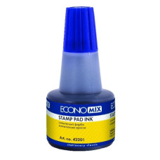 штемпельна фарба Economix синя  Е42201-02  (12/360)