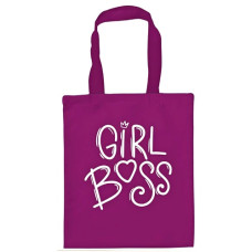 сумка-шопер 35х40см., габардин фіолетовий, "Girl boss" Kvarta  4241  (10)