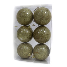 набір ялинкових кульок "Гламур" золот. 6см./6шт.  DSCN0007G-2