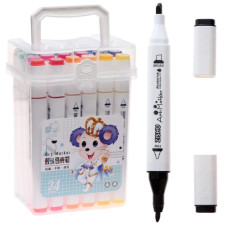 набір скетч маркерів "Mouse"   24кол., кругл./скош. накін., в пласт. кор.  222-24  (36)