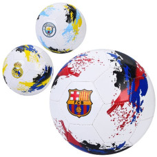 м`яч футбольний розмір 5, ПВХ 1,8мм., 320-340гр., клуби, в кул.  EN-3332  (30)