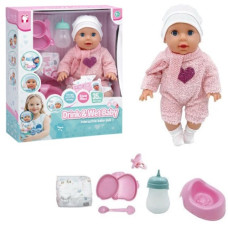 пупс 35см., п`є, ходить на горщик, заплющує очі, аксесуари, в кор. 29х14х33см.  YL 2535 A-A  (12)