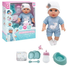 пупс 35см., п`є, ходить на горщик, заплющує очі, аксесуари, в кор. 29х14х33см.  YL 2535 A-H  (12)