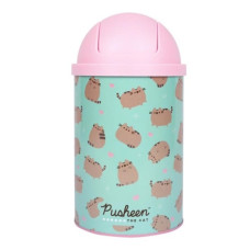 контейнер настільний для сміття Yes "Pusheen" металевий 10х18см.  708571  (1/12/72)