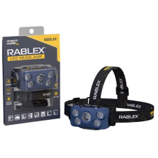 ліхтарик налобний Rablex  660Lm  (white, yelow, red), Li-pol, Type-C, sensor  RB960