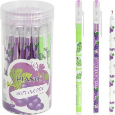 ручка Piano РТ-1115 "Grape" кульк. масл. синя 0,6/0,7мм.  (50/2400)