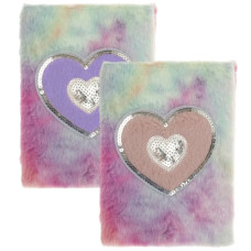 блокнот J.Otten MRB2219-11 пухнастий "Серце" А5/80арк., 80гр./м2, клітинка  (60/120)