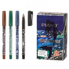 ручка Piano РТ-1153В "Бульбашки" кульк. масл. синя  (50/2000)