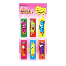 закладки магнітні J.Otten "Олівці" 2х12см., набір 6шт.  23981-22  (12/480)