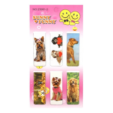 закладки магнітні J.Otten "Песики" 2х12см., набір 6шт.  23981-6  (12/480)