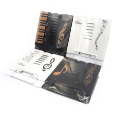 підставка для книг J.Otten  555-327-S металева 15,2х15,2см. "Music"  (30/60)