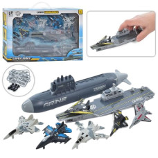 набір з транспортом морський флот 8 предм., снаряди, в кор. 41,5х28х7см.  Т074В  (18)