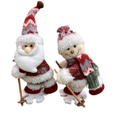 фігура новорічна "Skiers" 25см.  R90636  (72)