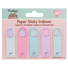 закладки Yes Pusheen паперові 50х15мм. 5х20арк.  170252  (24/288)