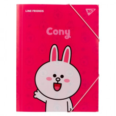тека YES на гумці А4 пластикова "Line Friends Cony"  492097  (40/80)