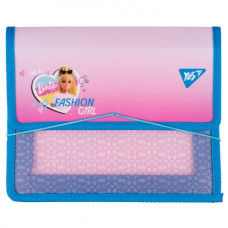 тека YES для зошитів пластикова на гумці В5 "Barbie" рожева  492211  (24/96)