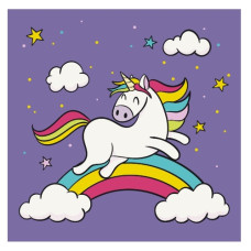 картина за номер. Art Craft дитяча 30х30см. "Грайлива єдиноріжка"  15000-АС