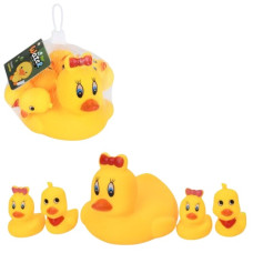 пискавки качка 15см. з чотирма каченятами 4,5см. в сітці 16х15х14см.  669-002А5  (72)